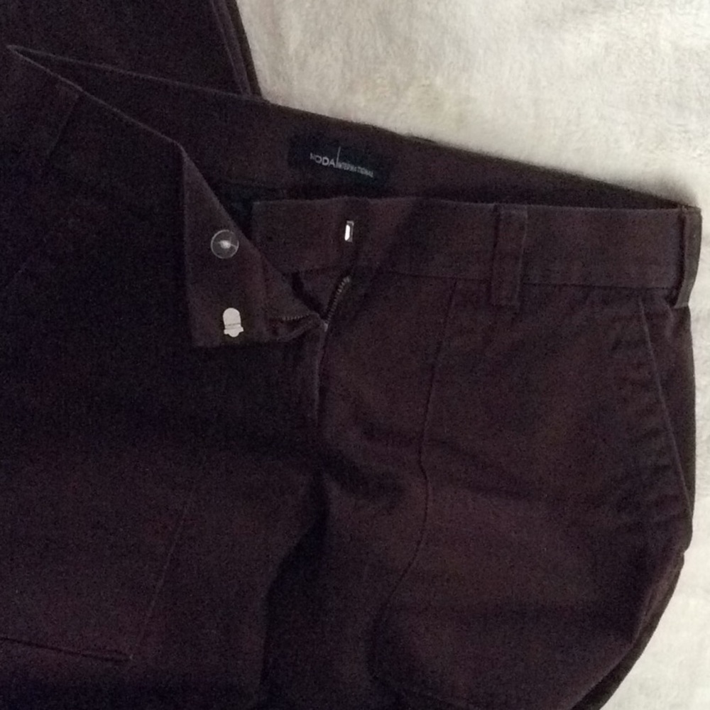 Moda International Dark Brown Bootcut Pants - Picture 2 of 8